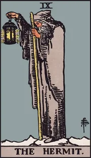 The Hermit tarot card