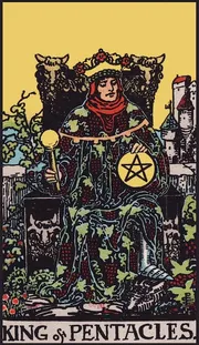 Tarotkortet Konge av Mynter