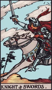 Knight of Swords tarot card