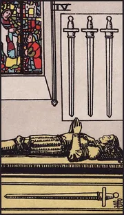 Four of Swords tarot card