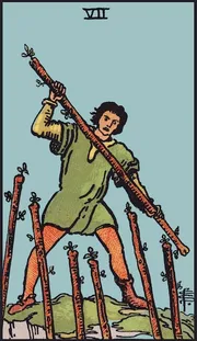Seven of Wands tarot card